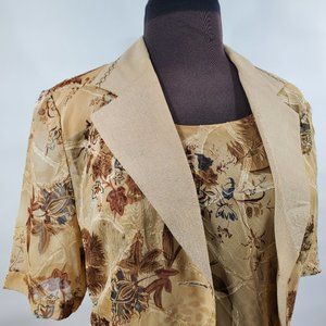 Chiffon 3 Pieces Pantsuits with jacket